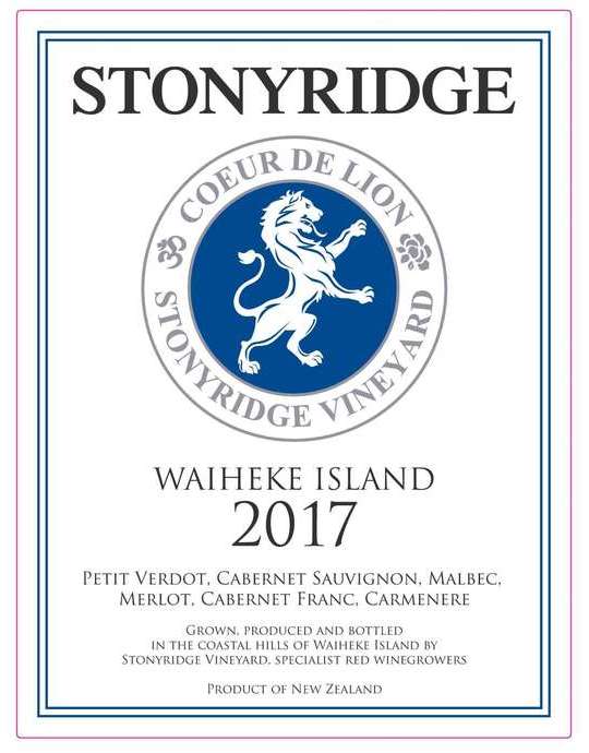 2017 Stonyridge Coeur De Leon
